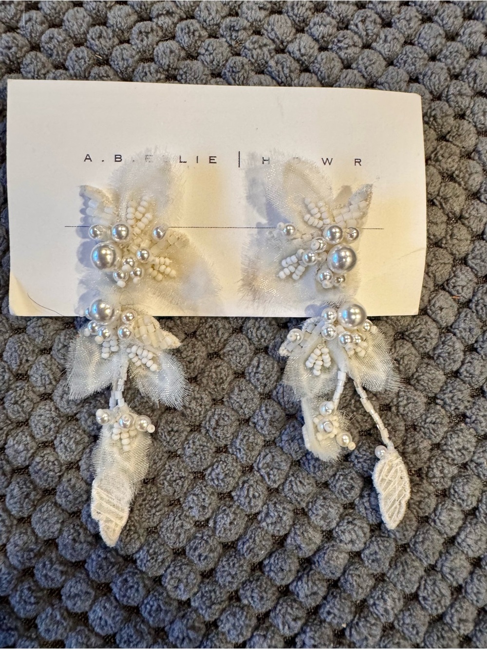 Mini Lola Tier Floral Appliqué Drop Earrings - Picture 2 of 3